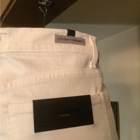Citizens of Humanity Drew Fray White Cropped Jeans 26 (28x27) - Picture 5 of 6